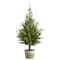 3.5ft. Unlit Cedar Pine Natural Look Artificial Christmas Tree